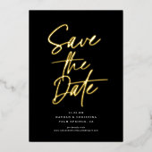 Invitation En Aluminium Mini-Chic ÉDITABLE COULEUR Photo Enregistrer la da (Recto)