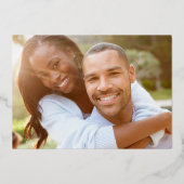 Invitation En Aluminium Mini-Chic ÉDITABLE COULEUR Photo Enregistrer la da (Verso)