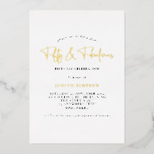 Mini Glam fty Fabulous Script Real