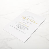 Invitation En Aluminium Mini Glam fty Fabulous Script Real (Rotation)