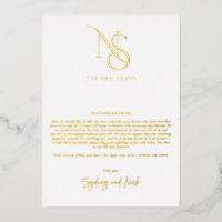 Minimal moderne | Merci de table Mariage Monogramm