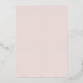 Invitation En Aluminium Mis Quince Blush Winter Snowflake Quinceanera (Verso)