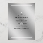 Invitation En Aluminium Mlle à Mme Travel Bachelorette Party (Verso)