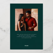 Invitation En Aluminium Mod Mehandi Mariage Enregistrer la date (Verso)