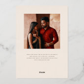 Invitation En Aluminium Mod Mehandi Mariage Enregistrer la date (Verso)