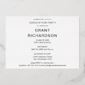 Invitation En Aluminium Mod Photo Graduation Party (Verso)