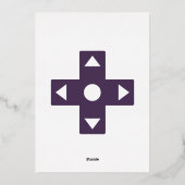 Invitation En Aluminium Mode multijoueur dans l'invitation à l'huile viole (Verso)