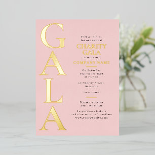 Invitation En Aluminium Modèle de gala de charité Événement de collecte de