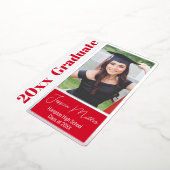 Invitation En Aluminium Modèle de photo minimaliste pour une fête de remis (Rotation)