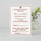 INVITATION EN ALUMINIUM MODÈLE DE TEXTE D'IMAGE BLANCHE SIMPLE MODERNE (Debout devant)