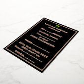 INVITATION EN ALUMINIUM MODELE DE TEXTE D'IMAGE NOIRE SIMPLE ET MODIFIABLE (Rotation)