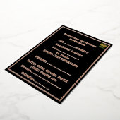 INVITATION EN ALUMINIUM MODELE DE TEXTE D'IMAGE NOIRE SIMPLE ET MODIFIABLE (Rotation)