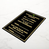 INVITATION EN ALUMINIUM MODELE DE TEXTE D'IMAGE NOIRE SIMPLE ET MODIFIABLE (Rotation)