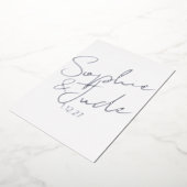 Invitation En Aluminium Modèle Mariage moderne Silver (Rotation)