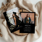 Invitation En Aluminium Modern Boho Arch 2 Photos Graduation