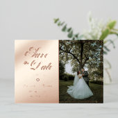 Invitation En Aluminium Modern Chic Photo Collage Mariage Enregistrer La D (Debout devant)