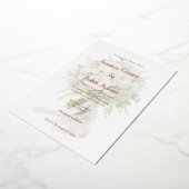 Invitation En Aluminium Modern Elegant Rose  (Rotation)