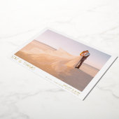 Invitation En Aluminium Modern Love & Thanks 2 Mariage photo Merci (Rotation)