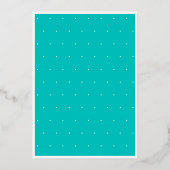 Invitation En Aluminium Modern Minimal Aqua Fifty Fabulous Photo Birthday (Verso)