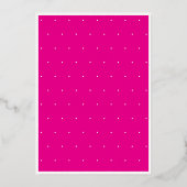 Invitation En Aluminium Modern Minimal Pink Fifty & Fabulous Birthday (Verso)