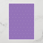Invitation En Aluminium Modern Purple Fifty Fabulous Photo Birthday (Verso)