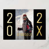 Invitation En Aluminium Moderne 2025 Graduate Photo Graduation Party Gold (Recto)