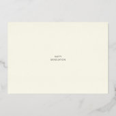 Invitation En Aluminium Moderne 3 Captures de Graduation Photo Rose d'ivoi (Verso)