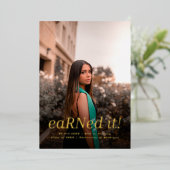 Invitation En Aluminium Moderne BSC RN 4 Photos Infirmière (Debout devant)