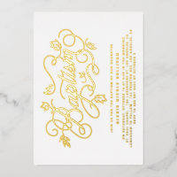 Moderne Calligraphie Feuillage Lettres Baptême