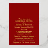 Invitation En Aluminium Moderne Chaîne Lumières Mariage Dîner de répétitio (Recto)