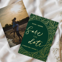 Moderne Classique Élégant Feuille Photo Enregistre