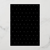 Invitation En Aluminium Moderne Minimal Fifty Script Anniversaire (Verso)