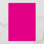 Invitation En Aluminium Moderne minimal rose 30 Script Anniversaire (Verso)