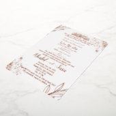 Invitation En Aluminium Moderne musulman arabe Mariage élégant floral (Rotation)