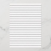 Invitation En Aluminium Moderne simple Enregistrer la date (Verso)