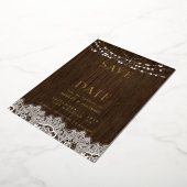 Invitation En Aluminium Moderne Simple Rustic Twinkle Mariage Économisez T (Rotation)