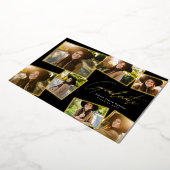 Invitation En Aluminium Moderne tendance diplômé 7 diplômes photo (Rotation)