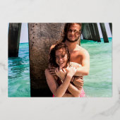 Invitation En Aluminium Modification de l'événement mariage enregistrer la (Verso)