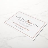 Invitation En Aluminium Modification de l'événement mariage enregistrer la (Rotation)