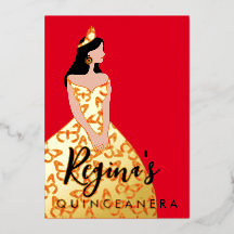 Modifier Couleur peau et cheveux Quinceañera Foil 