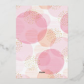 Invitation En Aluminium Mon bébé Baby shower Pois (Verso)