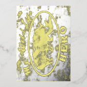 Invitation En Aluminium Mon héros de la faune (Recto)