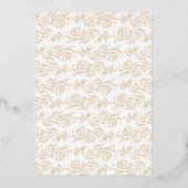 Invitation En Aluminium Monogram Crest Classic Mariage Gold (Verso)