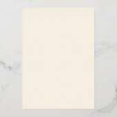 Invitation En Aluminium Monogramme à crème simple Mariage élégant (Verso)
