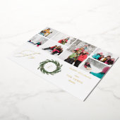 Invitation En Aluminium Monogramme de couronne Joie Rustique 7 Photo (Rotation)