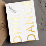Invitation En Aluminium Monogramme Mariage OR DINE DANCE Ultra Moderne Gra<br><div class="desc">Il s'agit de notre carte de boîtier mariage premium - de nombreuses options disponibles - et une partie d'une collection *REAL FOIL</div>