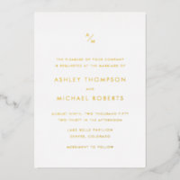 Monogramme minimaliste moderne diagonale Mariage