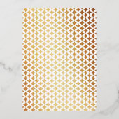 Invitation En Aluminium Monogramme Playcard Mariage Real Gold Foil (Verso)