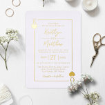 Invitation En Aluminium Monogramme Playcard Mariage Real Gold Foil<br><div class="desc">Celebrate in style with these stylish and very trendy wedding invitations. This design is easy to personalize with your special event wording and your guests will be thrilled when they receive these fabulous invites. The cover photo has been designed using resources from Freepik.com</div>