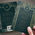 Invitation En Aluminium Monogramme tout en un CODE QR Mariage de site Web<br><div class="desc">Ceci fait partie d'une collection - si besoin d'aide ou plus si s'il vous plaît contactez-moi *vrai papier</div>